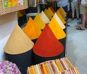 Piles of spices