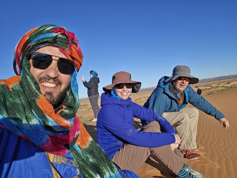 People in a desert