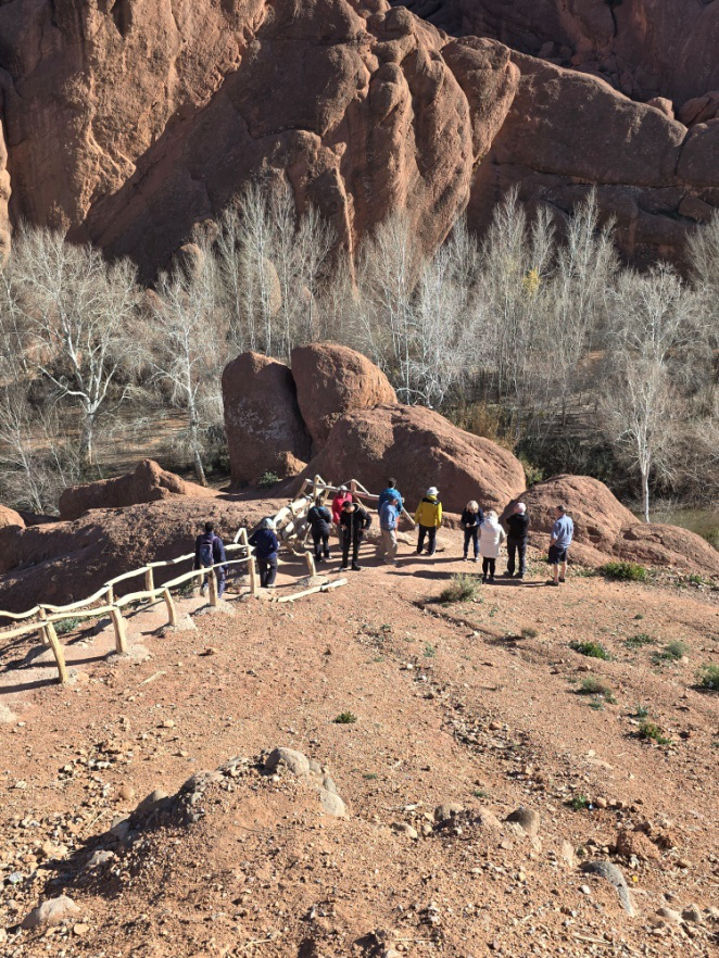 A group touring Morocco