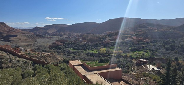 a view from a mountain in Morocco