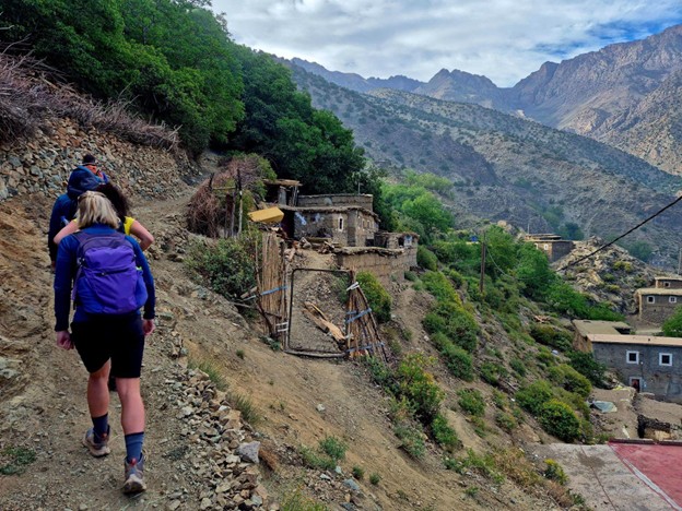 a village between the mountains in Morocco