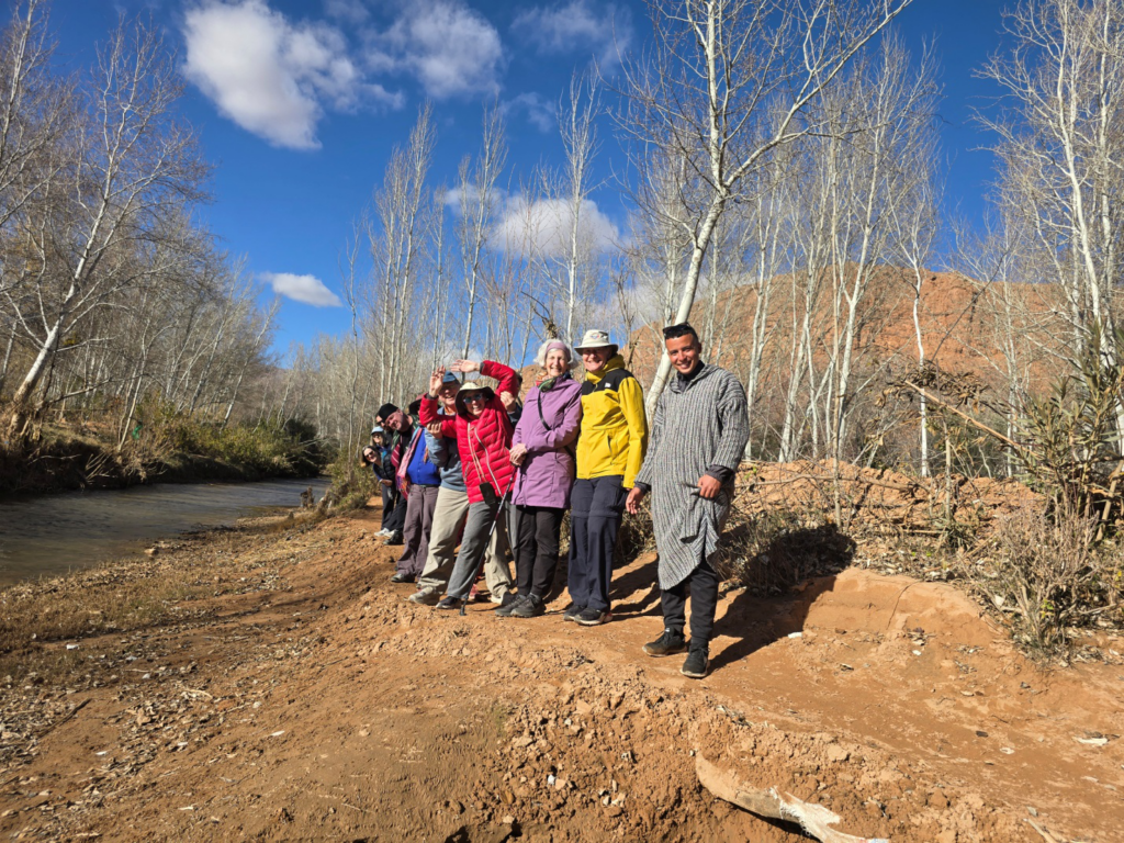 A group of tourists in Morocco