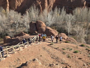 A group of tourists in Morocco