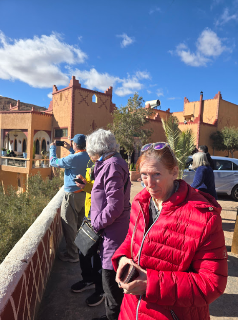 Tourists in a city