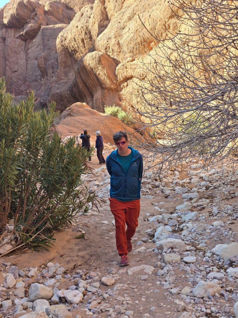 People walking on a trek